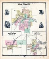 Fort Atkinson, Waterloo, Palmyra, Wisconsin State Atlas 1878